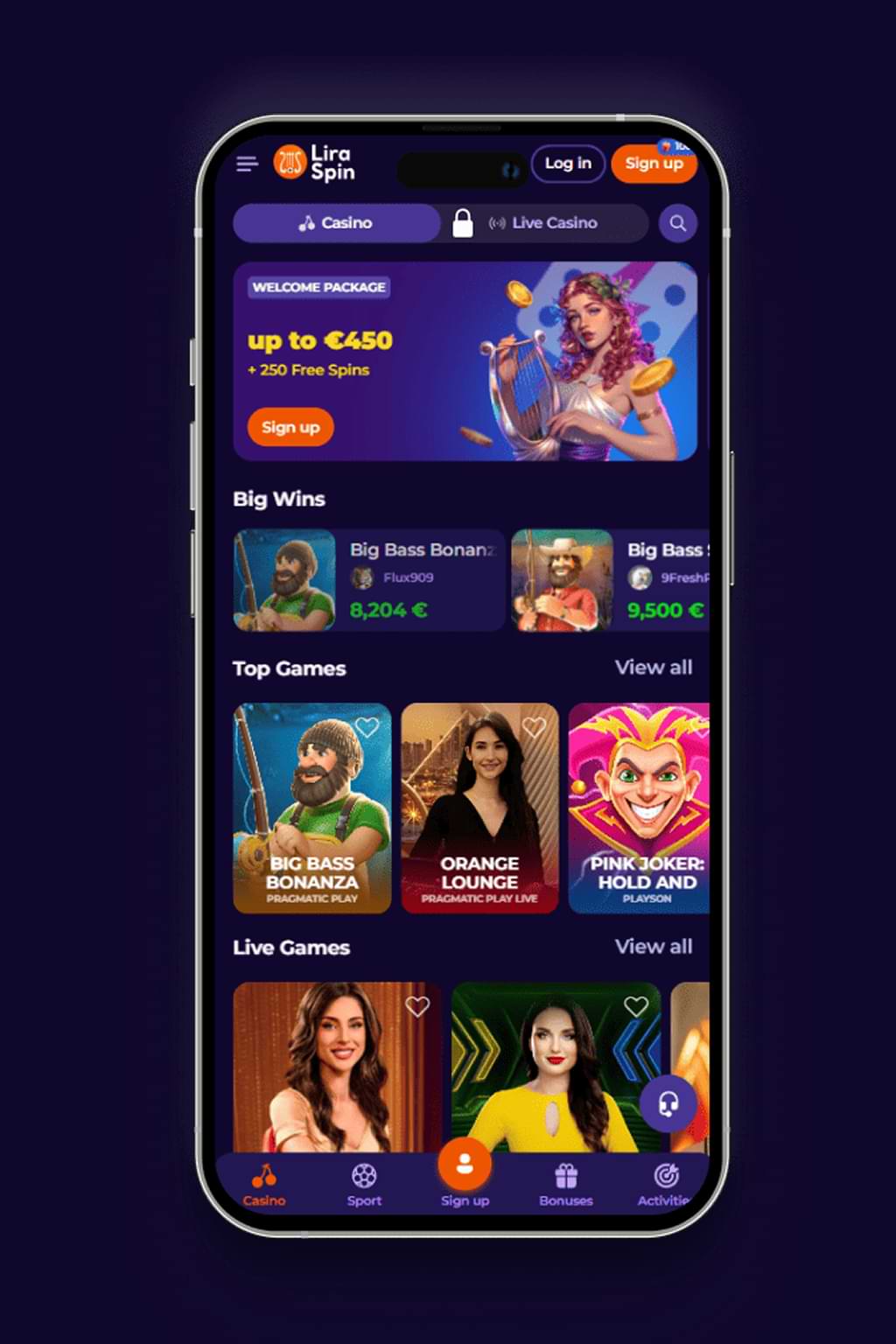 liraspincasino-applicacion